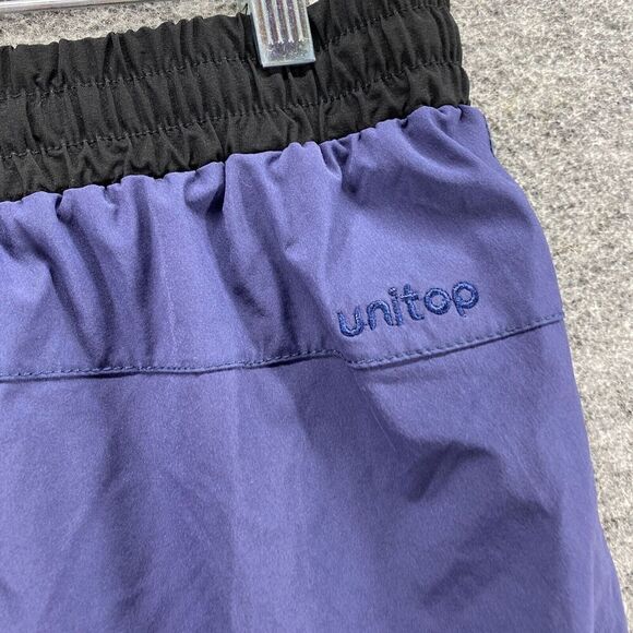 Unitop Activewear Track Pants Women 32*30 Blue Drawstring High Rise Straight - Picture 8 of 11